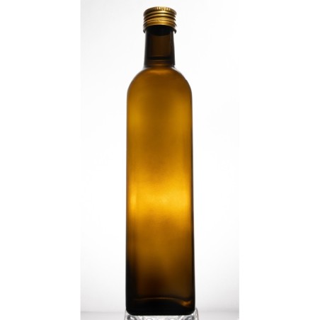 butelka na kwadratowa 500 ml fi31,5 zielona ze zło