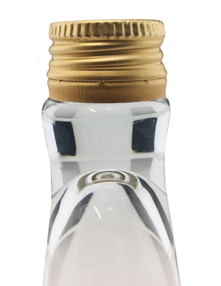 Szklane butelki na alkohol - galoniki - Butelka monopolowa 700 ml z gwintem fi 28 mm · złota nakrętka · Komplet 6 sztuk - product MODO24.PL 5