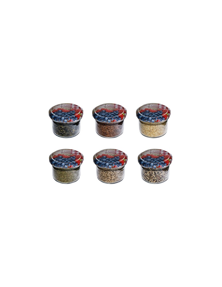 Słoiki - Słoik zwykły 250 ml · Wieczko (⌀82) z grafiką “alpejską” · 6-pak - product MODO24.PL 3