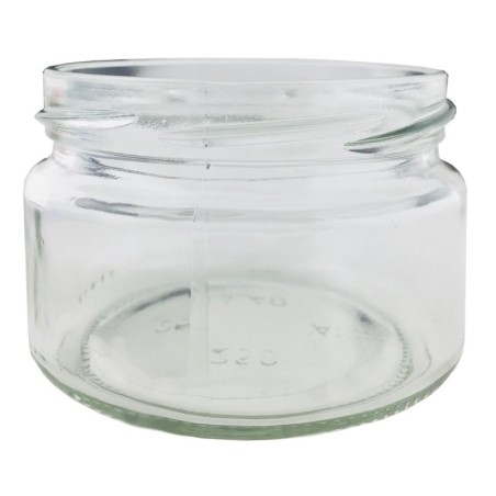 Słoik bezbarwny 250 ml/ fi 82 mm????6-pak????Wieczka "More-love"