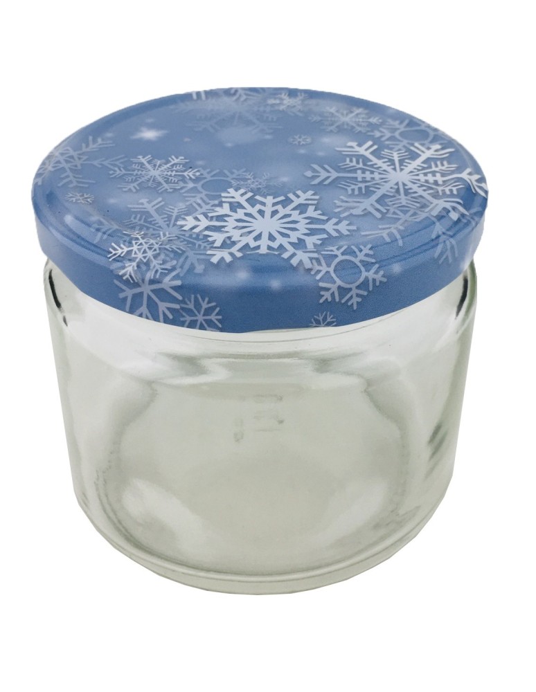 Słoiki - Słoik 330 ml zwykły · Pokrywka (⌀82) z grafiką “śnieżynka” · 6-pak - product MODO24.PL 4