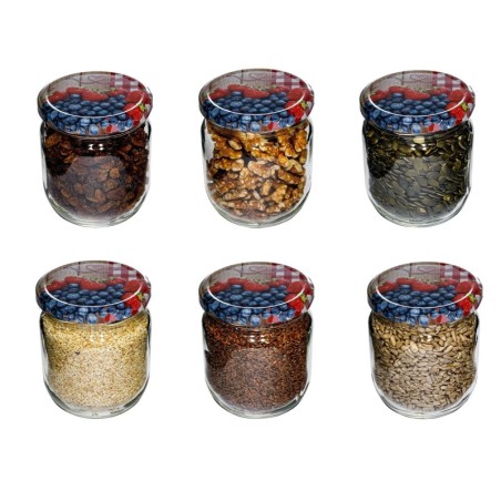 Słoiki z nakrętkami