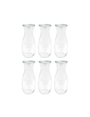 Słoiki i butelki - Słoiki WECK 6szt/ żaroodporna KARAFKA 1l 1062ml BUTELKA - product 3
