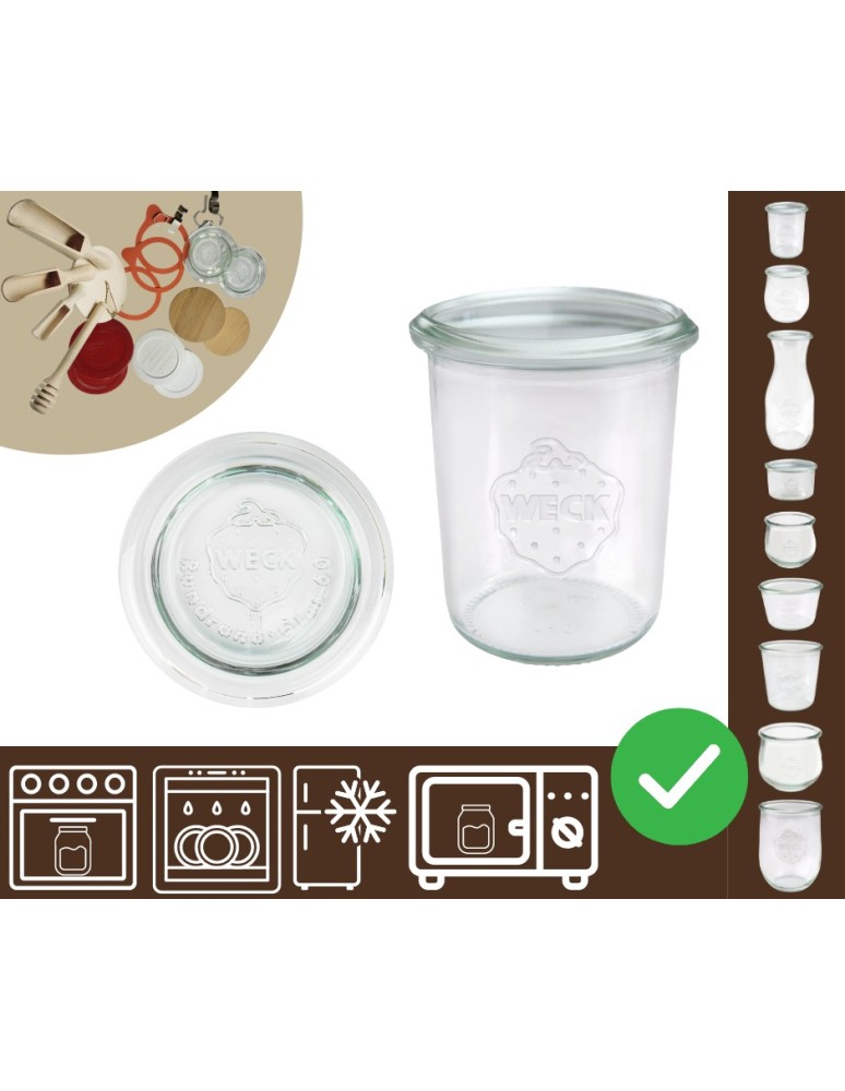 Słoiki i butelki - Słoiki WECK / szklane wieko słoik 160ml MOLD - produkt MODO24.PL 1
