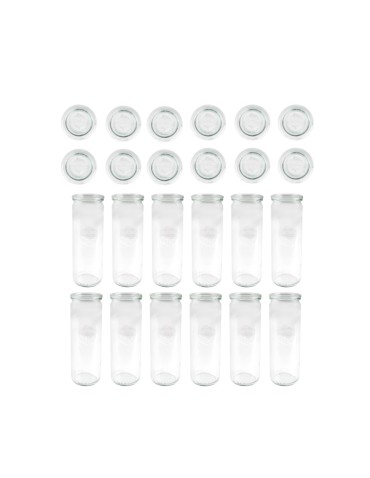 Słoiki i Dodatki - Słoiki WECK 12szt/ szklane wieko słoik 600ml CYLINDER - product 13