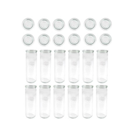 Słoiki WECK 12szt/ szklane wieko słoik 600ml CYLINDER