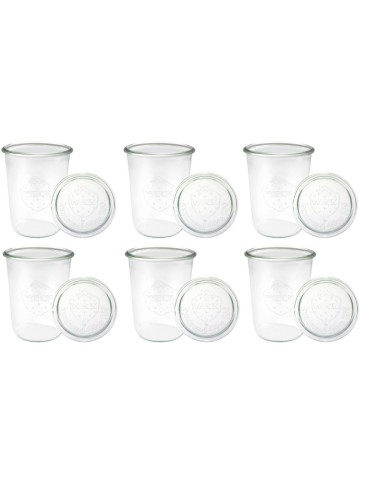 Słoiki i butelki - Słoiki WECK 6szt/ szklane wieko słoik 850ml MOLD - produkt 13