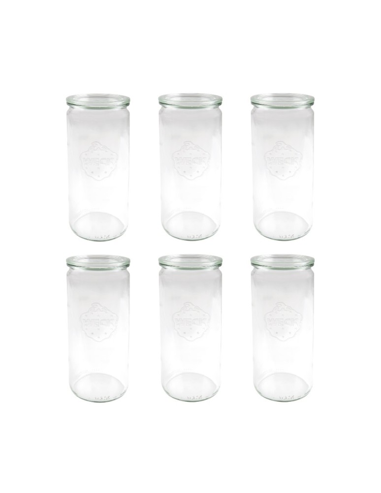 Słoiki i butelki - Słoiki WECK 6szt/ szklane wieko słoik 1040ml 1l CYLINDER - produkt MODO24.PL 13