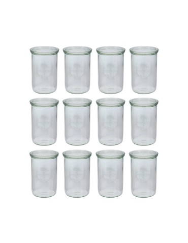 Słoiki i butelki - Słoiki WECK 12szt/ szklane wieko słoik 1050ml 1l MOLD - produkt 13