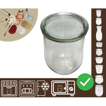 Słoiki WECK / szklane wieko słoik 1l 1062ml TULIP