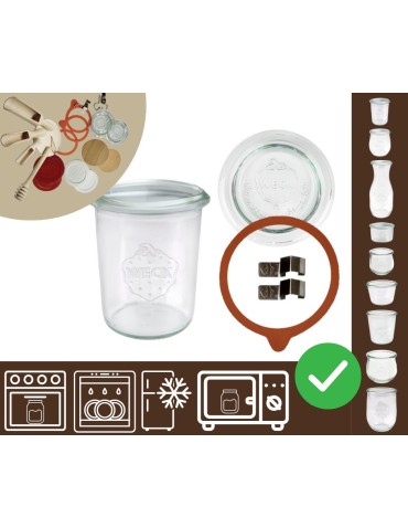 Słoiki i Dodatki - Słoiki WECK / szkl. wieko,gumka, bl słoik 160ml MOLD - product 11