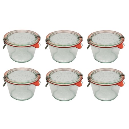 Słoiki WECK 6szt/ szkl. wieko,gumka, bl słoik 370ml MOLD