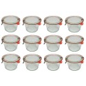 Słoiki WECK 12szt/ szkl. wieko,gumka, bl słoik 370ml MOLD