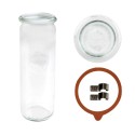 Słoiki WECK / szkl. wieko,gumka, bl słoik 600ml CYLINDER