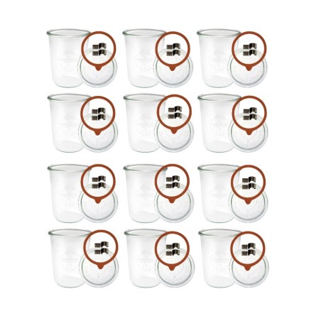 Słoiki WECK 12szt/ szkl. wieko,gumka, bl słoik 850ml MOLD
