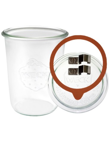 Słoiki i butelki - Słoiki WECK / szkl. wieko,gumka, bl słoik 850ml MOLD - produkt 13