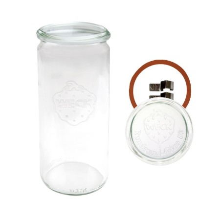 Słoiki WECK / szkl. wieko,gumka, bl słoik 1040ml 1l CYLINDER
