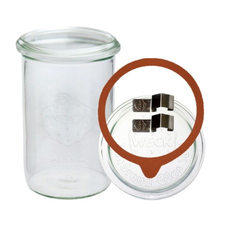 Słoiki WECK / szkl. wieko,gumka, bl słoik 1050ml 1l MOLD