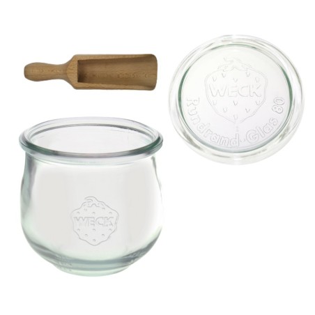 Słoiki WECK / szklane wieko, miarka słoik 370ml TULIP
