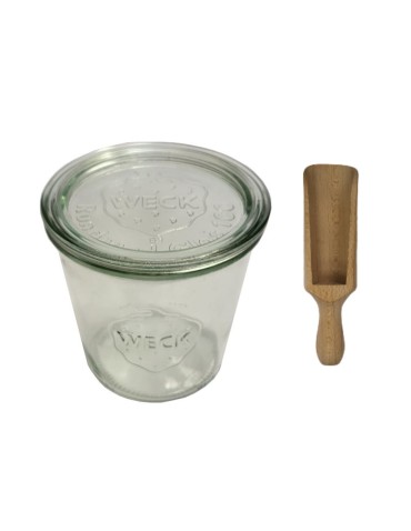 Słoiki i butelki - Słoiki WECK / szklane wieko, miarka słoik 580ml MOLD - product 3