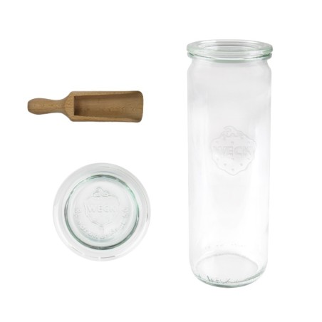 Słoiki WECK / szklane wieko, miarka słoik 600ml CYLINDER