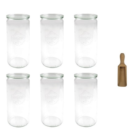 Słoiki WECK 6szt/ szklane wieko, miarka słoik 1040ml 1l CYLINDER