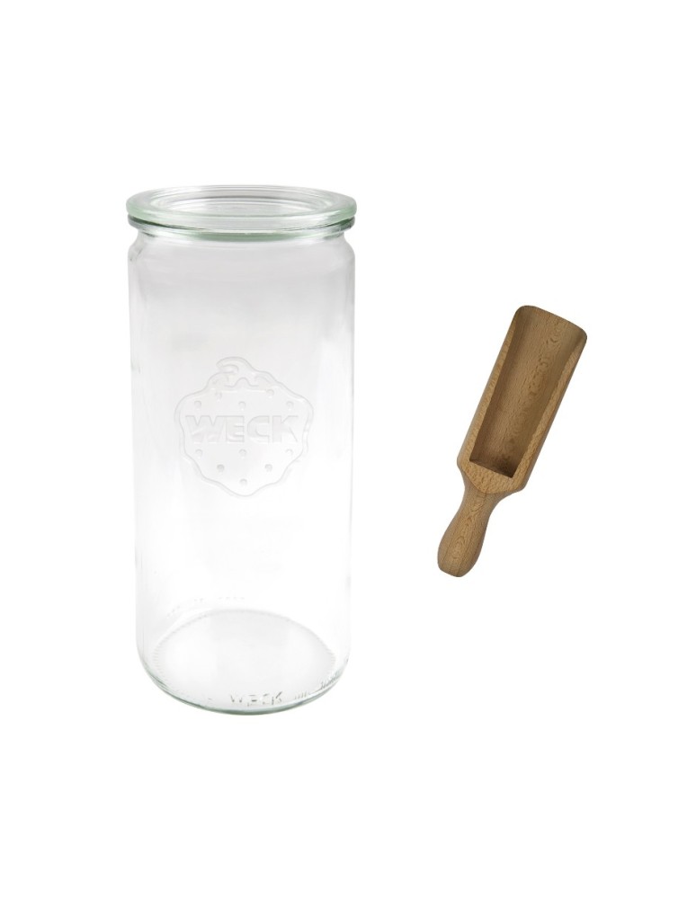 Słoiki i butelki - Słoiki WECK / szklane wieko, miarka słoik 1040ml 1l CYLINDER - product MODO24.PL 3