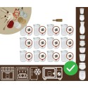 Słoiki WECK 12szt/ szklane wieko, miarka słoik 1050ml 1l MOLD