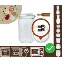 Słoiki WECK / szklane wieko, miarka słoik 1050ml 1l MOLD