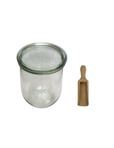 Słoiki i butelki - Słoiki WECK / szklane wieko, miarka słoik 1l 1062ml TULIP - product 3