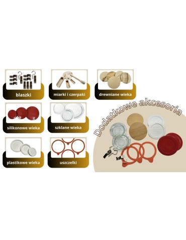 Słoiki i butelki - Słoiki WECK / plastikowe wieko słoik 200ml MOLD - product 7