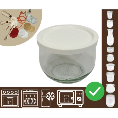 Słoiki WECK / plastikowe wieko słoik 580ml TULIP