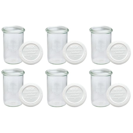 Słoiki WECK 6szt/ plastikowe wieko słoik 1050ml 1l MOLD