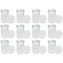 Słoiki WECK 12szt/ plastikowe wieko słoik 1050ml 1l MOLD
