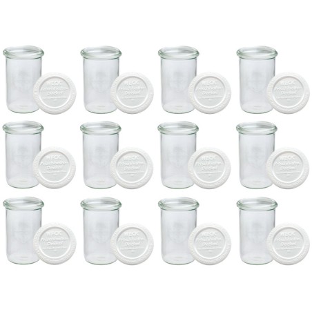 Słoiki WECK 12szt/ plastikowe wieko słoik 1050ml 1l MOLD