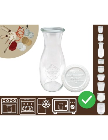 Słoiki WECK / plastikowe wieko KARAFKA 1l 1062ml BUTELKA