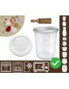 Słoiki WECK / plastikowe wieko, miarka słoik 160ml MOLD