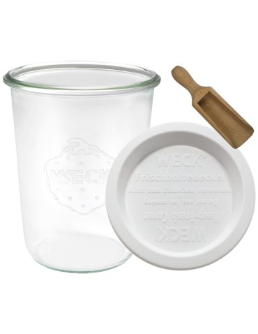 Słoiki i butelki - Słoiki WECK / plastikowe wieko, miarka słoik 850ml MOLD - product 3