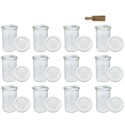 Słoiki WECK 12szt/ plastikowe wieko, miarka słoik 1050ml 1l MOLD
