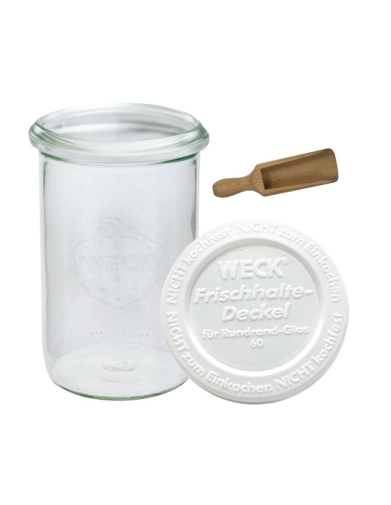 Słoiki i butelki - Słoiki WECK / plastikowe wieko, miarka słoik 1050ml 1l MOLD - product MODO24.PL 3