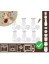 Słoiki WECK 6szt/ plastikowe wieko, miarka KARAFKA 1l 1062ml BUTELKA