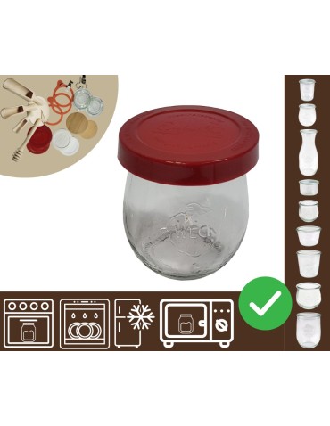 Słoiki WECK / silikonowe wieko słoik 220ml TULIP