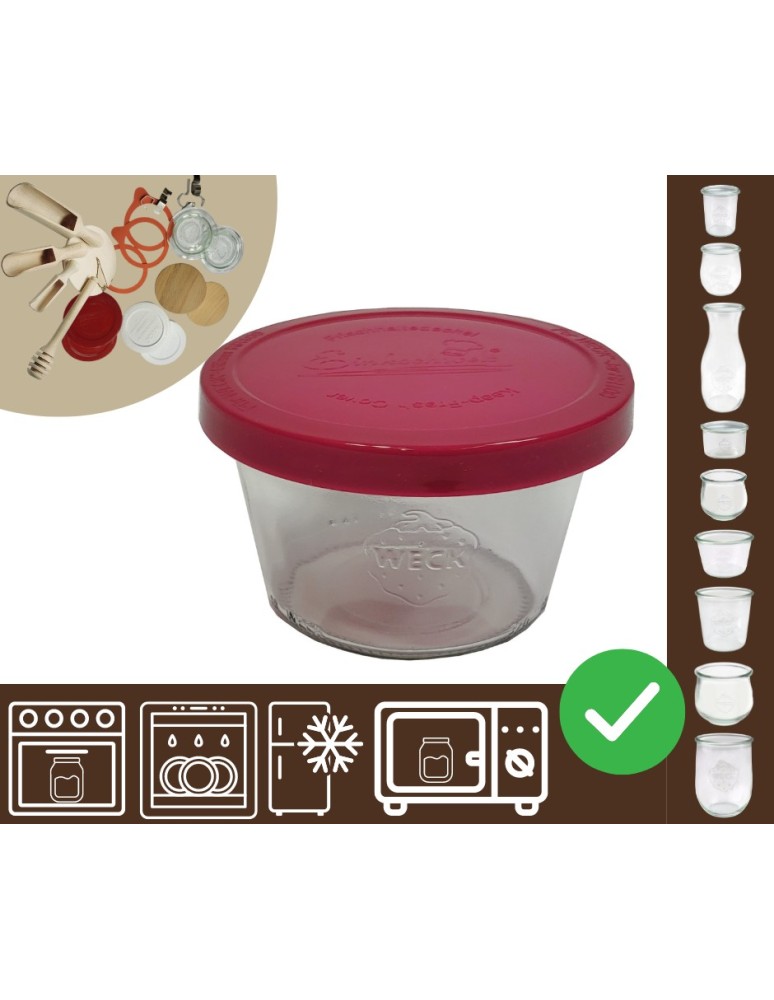 Słoiki i butelki - Słoiki WECK / silikonowe wieko słoik 370ml MOLD - produkt MODO24.PL 1