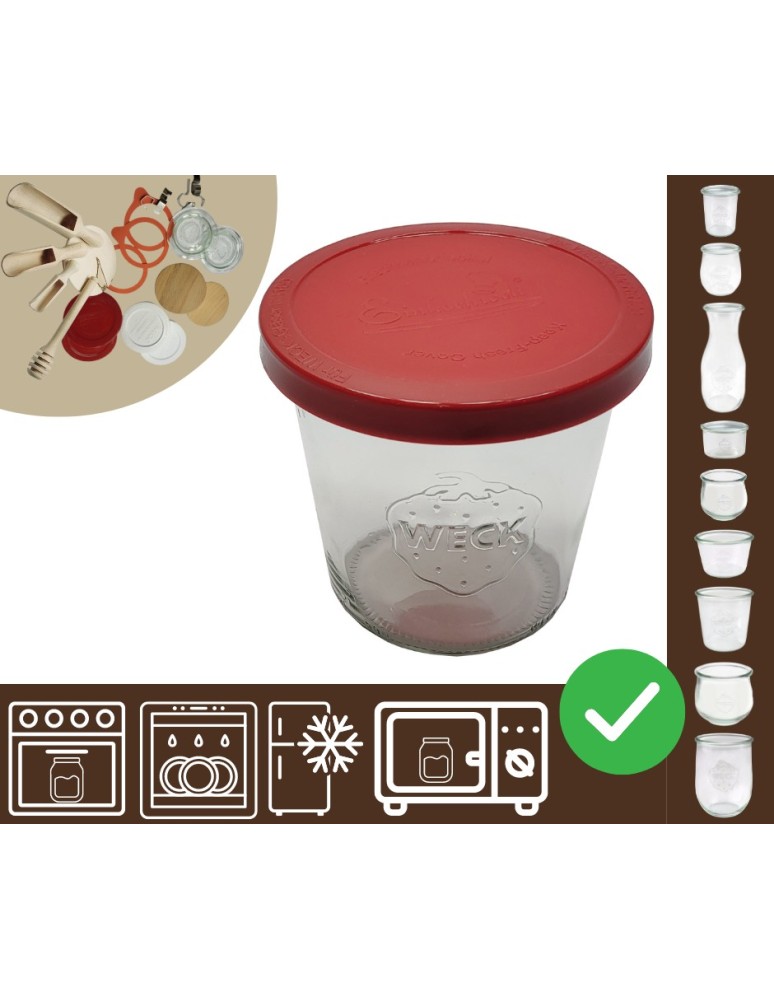 Słoiki i butelki - Słoiki WECK / silikonowe wieko słoik 580ml MOLD - produkt MODO24.PL 1