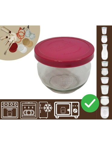 Słoiki WECK / silikonowe wieko słoik 580ml TULIP