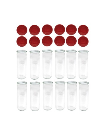 Słoiki i butelki - Słoiki WECK 12szt/ silikonowe wieko słoik 600ml CYLINDER - product 3