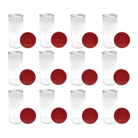 Słoiki WECK 12szt/ silikonowe wieko słoik 1040ml 1l CYLINDER