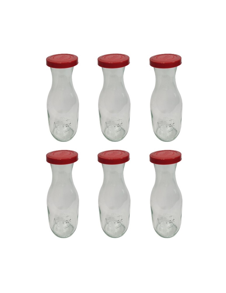 Słoiki i butelki - Słoiki WECK 6szt/ silikonowe wieko KARAFKA 1l 1062ml BUTELKA - product MODO24.PL 3