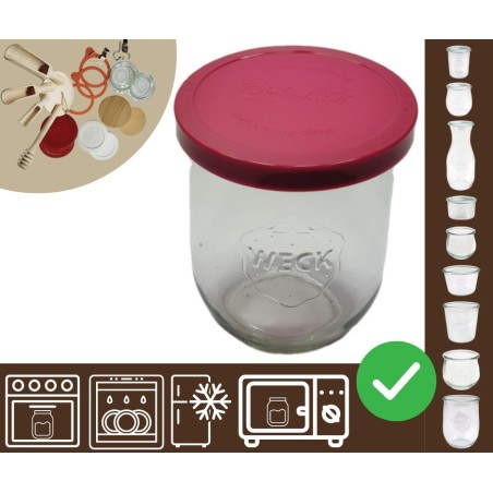 Słoiki WECK / silikonowe wieko słoik 1l 1062ml TULIP