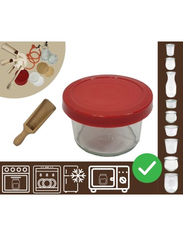 Słoiki WECK / silikonowe wieko, miarka słoik 200ml MOLD